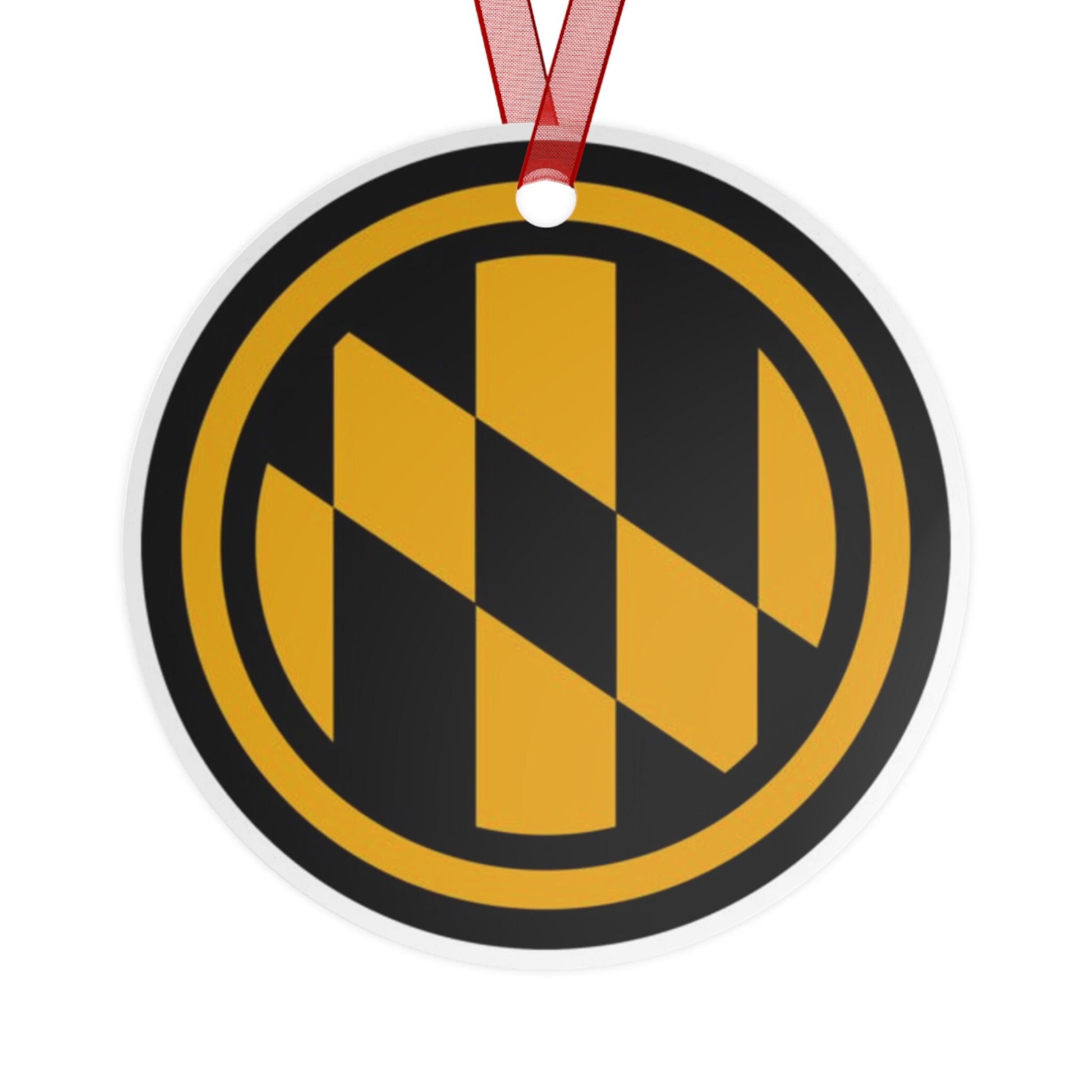 Baltimore Maryland city flag gift Metal Ornament, Christmas gift, ornament exchange, care package gift, housewarming gift