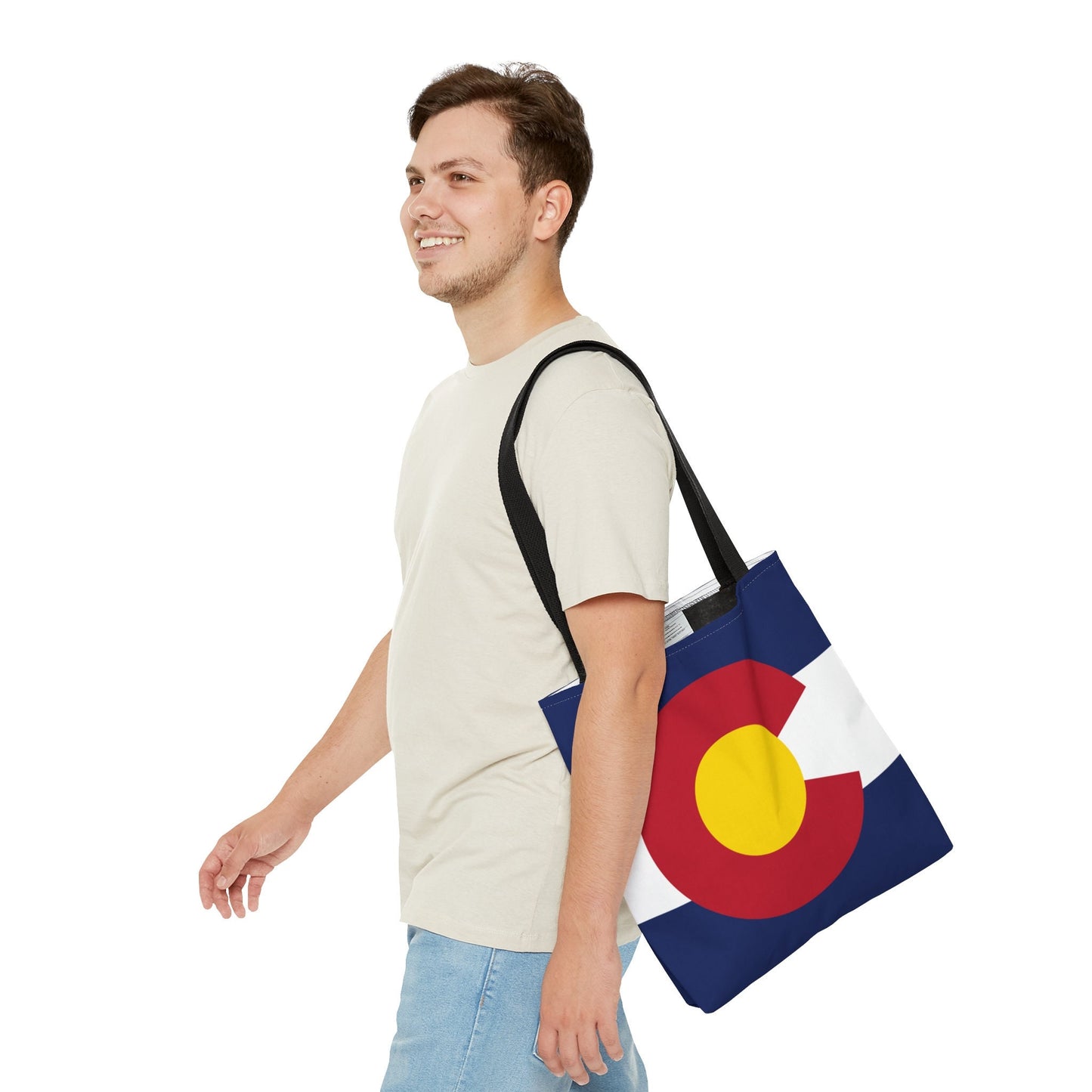 Colorado Flag Tote Bag, Great for weekend getaway tote, travel or vacation tote. school teacher tote bag