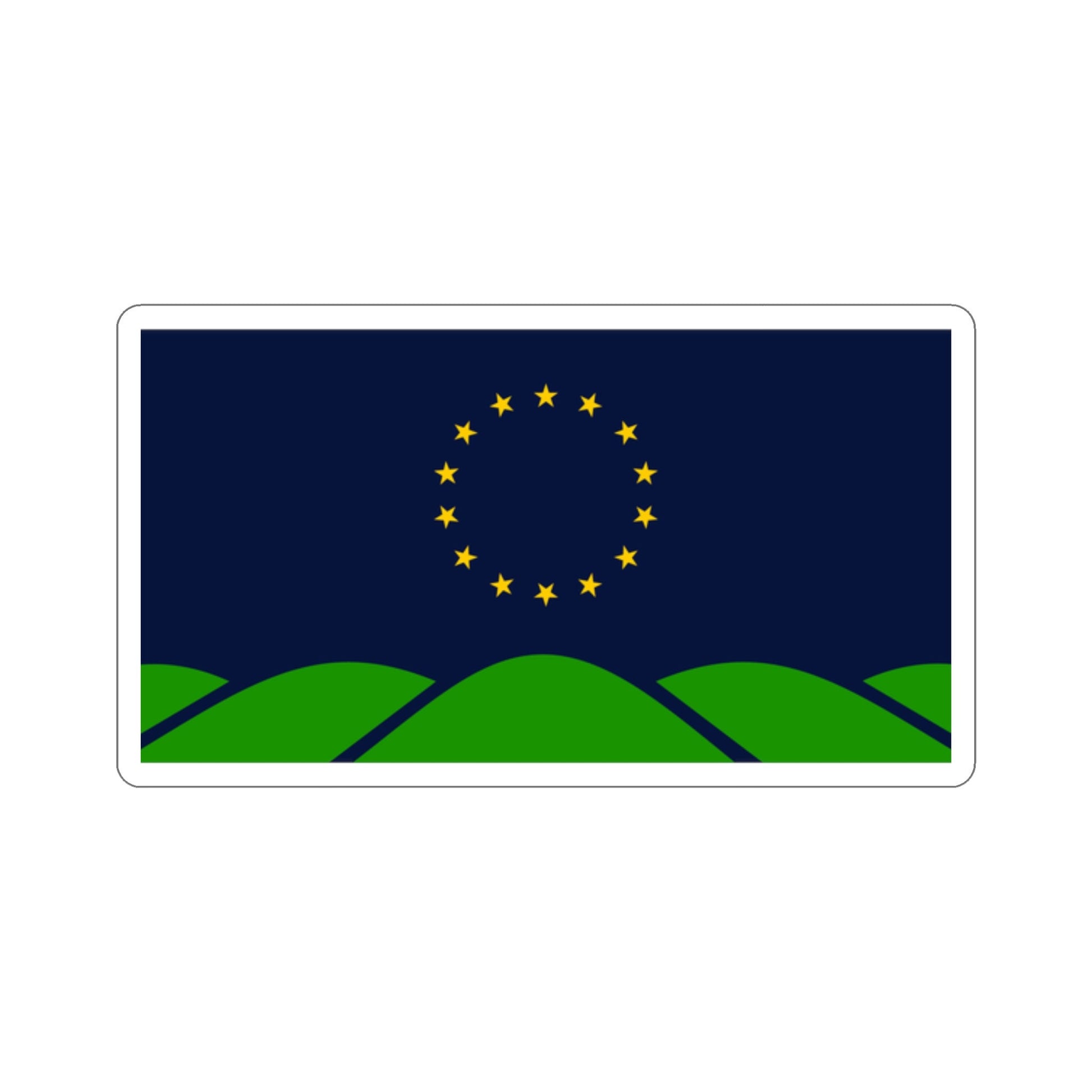 Montpelier Vermont Flag Stickers, Great way to show your Montpelier VT pride