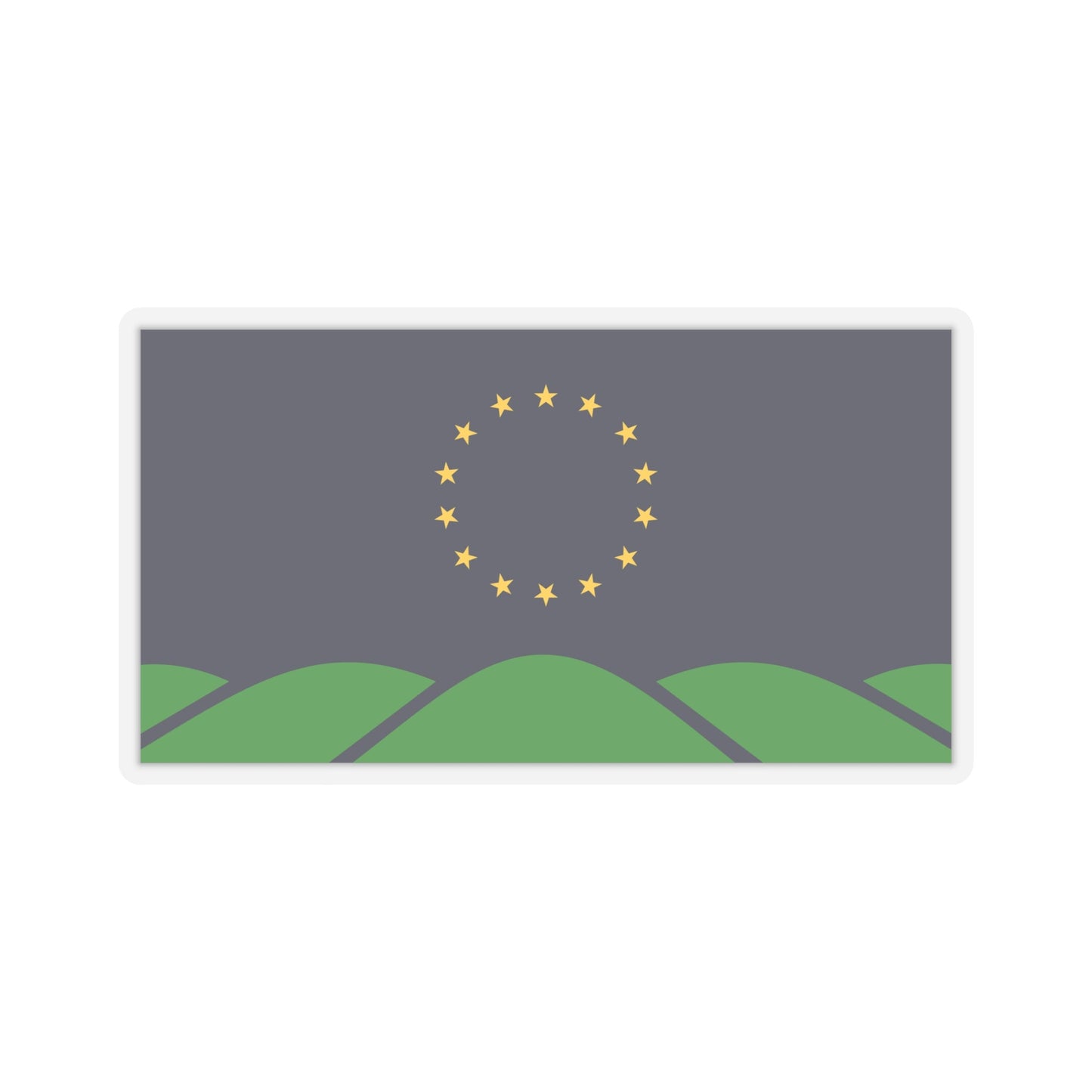 Montpelier Vermont Flag Stickers, Great way to show your Montpelier VT pride