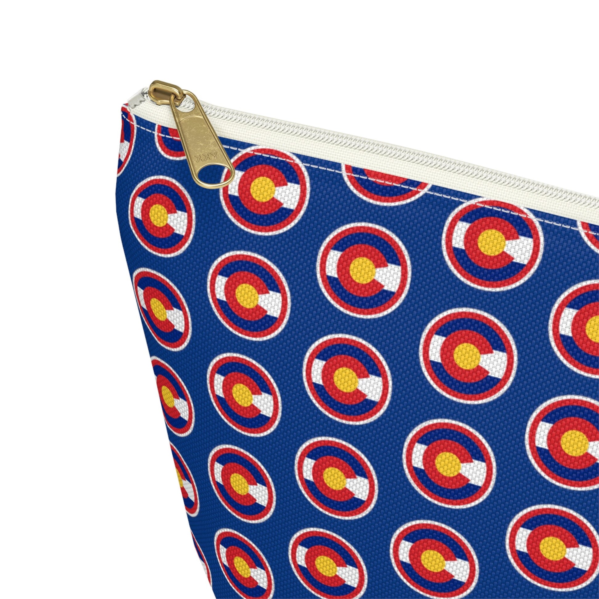 Colorado Flag Accessory Pouch w T-bottom, Great for cosmetic traveler or student. Perfect gift for her.